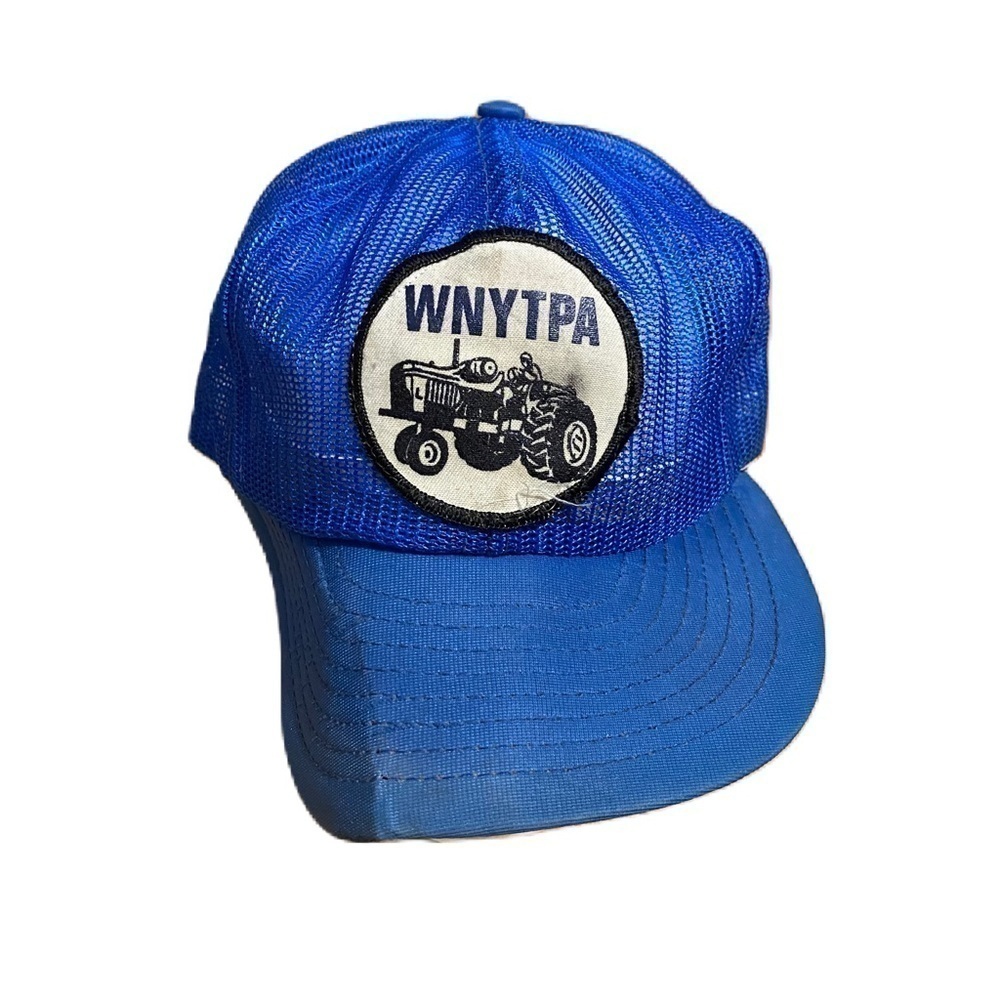 Vintage WNYTPA Patch Mesh Snap Back Trucker Hat Western New York Tractor Pulling